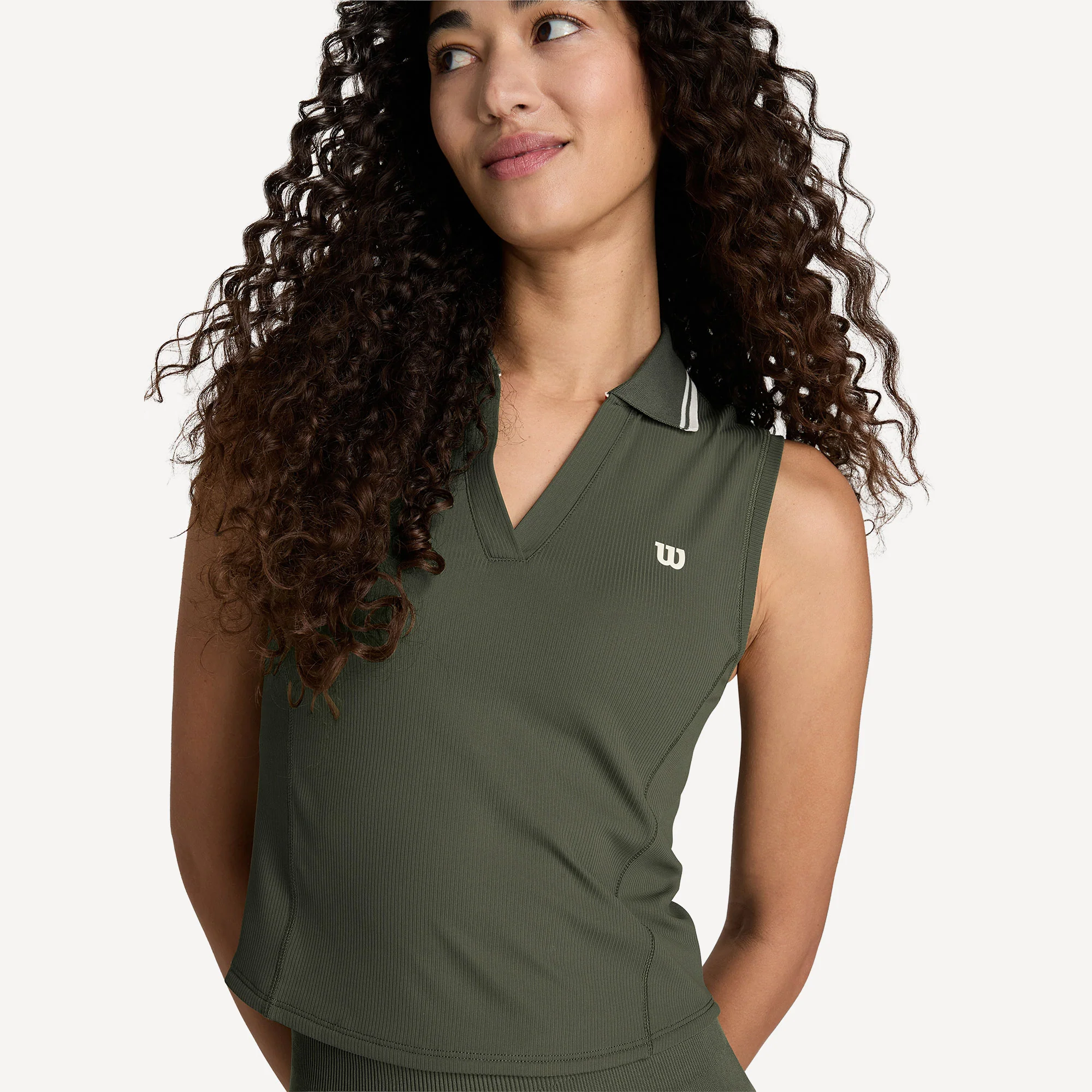 Wilson Women's Rib Sleeveless Tennis Polo - Image 4