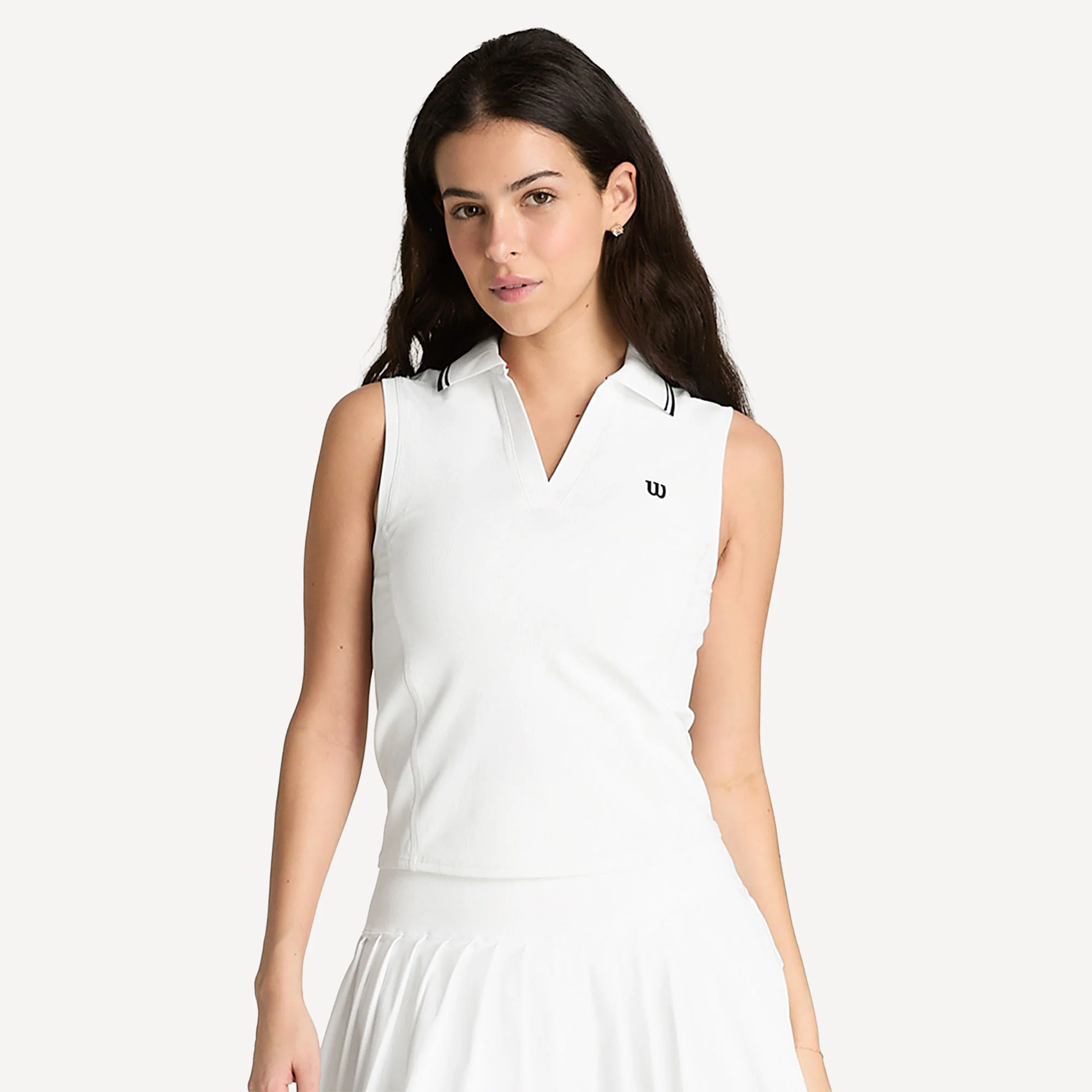 Wilson Women's Rib Sleeveless Tennis Polo